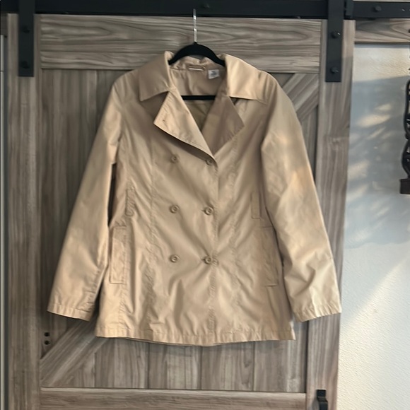 Bold Spirit Jackets & Blazers - Women's Tan Double-Breasted Rain Coat
